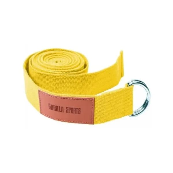 GORILLA SPORTS žuti kaiš za jogu 0