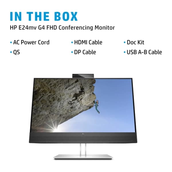 HP monitor 24'' IPS E24mv 9