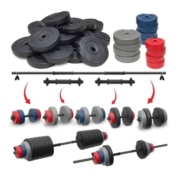 IRON SPORT 118kg set tegova 2+1 šipka 0