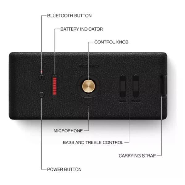 MARSHALL bluetooth zvučnik Middleton II Black 3