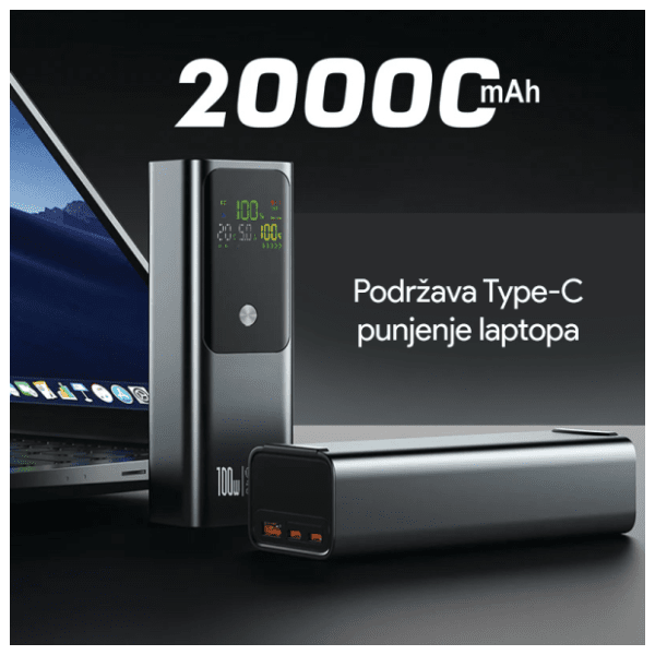 OXPOWER PD100W 20000mAh crni power bank 1