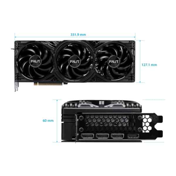 PALIT nVidia GeForce RTX 5080 GamingPro OC 16GB GDDR7 256-bit grafička kartica 9