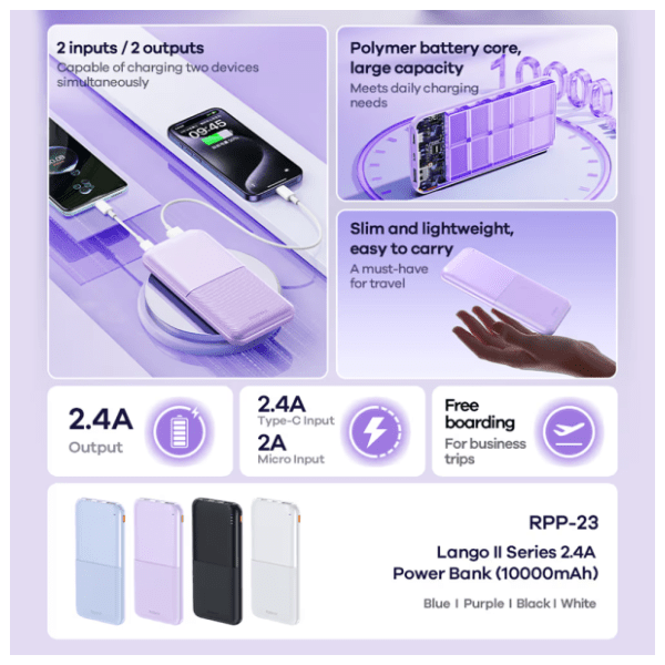 REMAX Langer 2 RPP-23 10000mAh power bank 1
