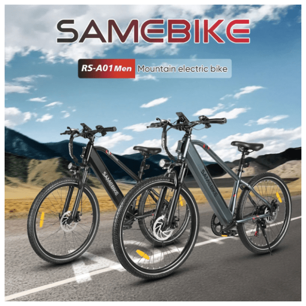 SAMEBIKE RS-A01 Men1.0 crni električni bicikl 2