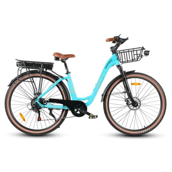 SAMEBIKE RS-A07 svetlo plavi električni bicikl 1