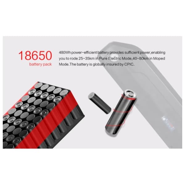 SAMEBIKE SY26 II crni električni bicikl 3