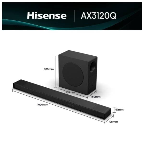 HISENSE soundbar zvučnik AX3120Q 7