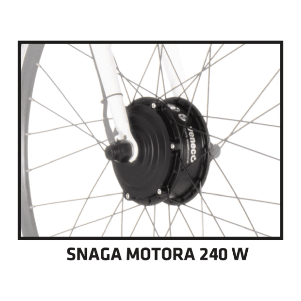 VISITOR Explosion Ven-eco crno roze električni bicikl 3