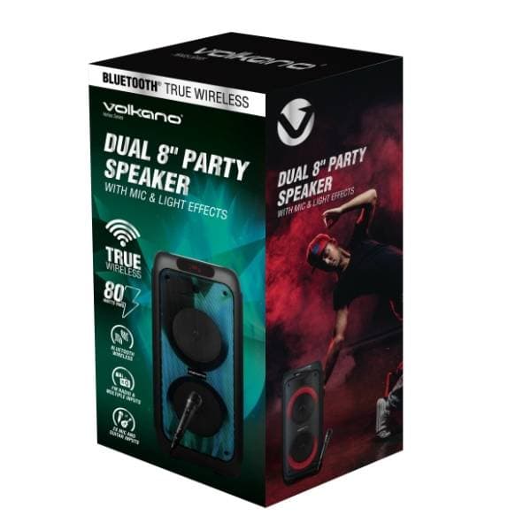 VOLKANO partybox zvučnik VK-3900-D8 Helios Dual 8" 2