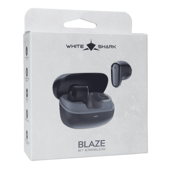 WHITE SHARK slušalice TWS-201 Blaze Black 6
