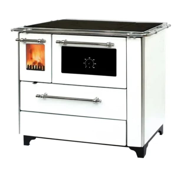 ALFA PLAM šporet na čvrsto gorivo 90 Donna ECO desni beli 0