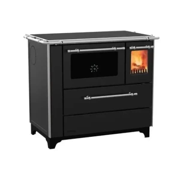 ALFA PLAM šporet na čvrsto gorivo 90 Donna ECO levi crni 0