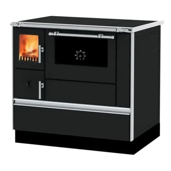 ALFA PLAM šporet na čvrsto gorivo 90H Dominant ECO desni crni 0