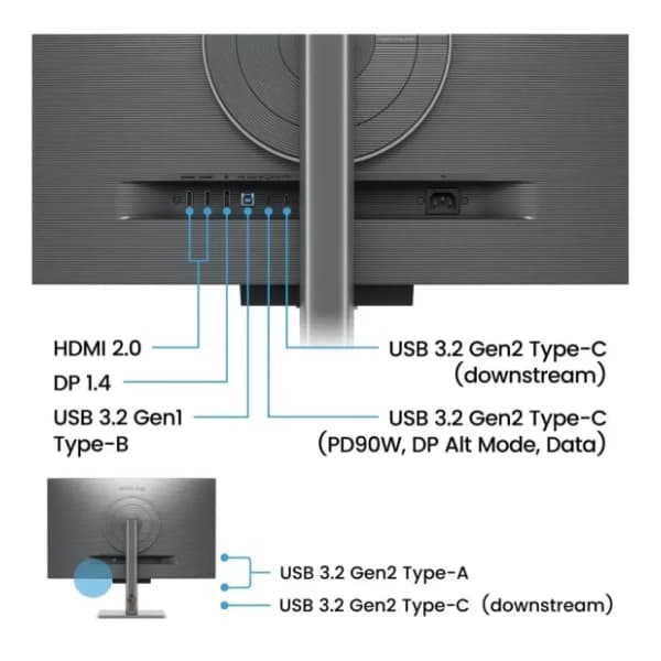BENQ monitor 31.5'' IPS RD320U 6