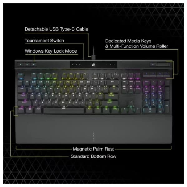 CORSAIR tastatura K70 Pro Cherry MX RGB Speed 7