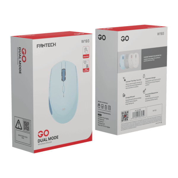 FANTECH bežični miš W193 plavi 6