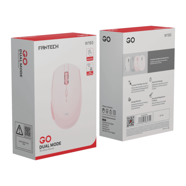 FANTECH bežični miš W193 roze 6