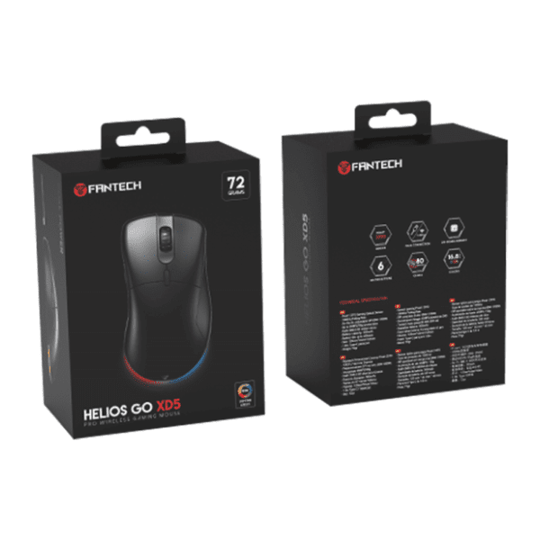 FANTECH bežični miš XD5 Helios GO crni 5