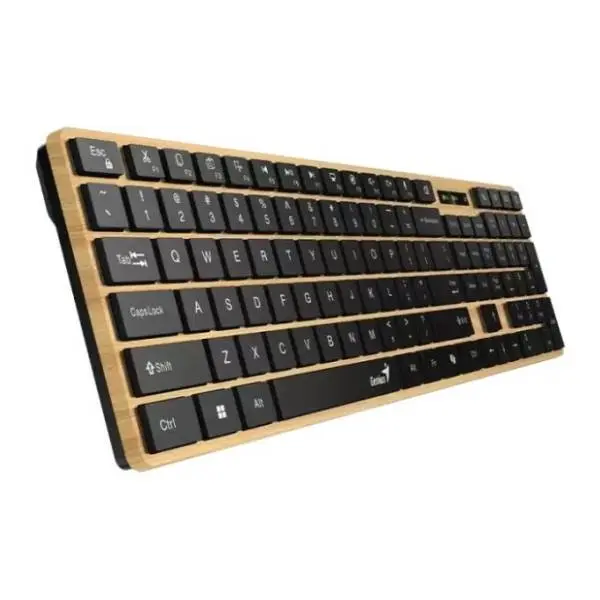 GENIUS bežična tastatura SlimStar 7250BT AI Pine Wood SR(YU) 1