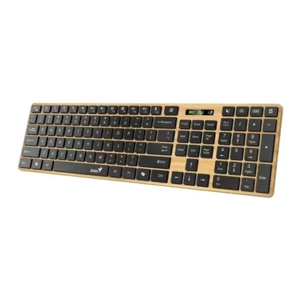 GENIUS bežična tastatura SlimStar 7250BT AI Pine Wood SR(YU) 2