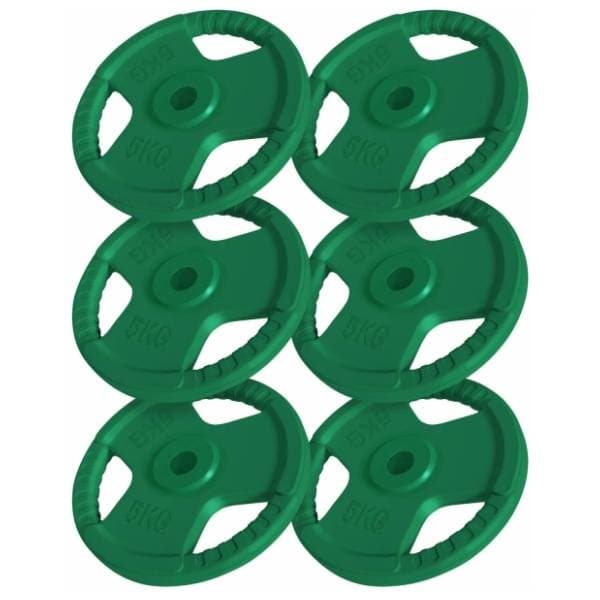 GORILLA SPORTS 6 x 5 kg set gumiranih tegova 0