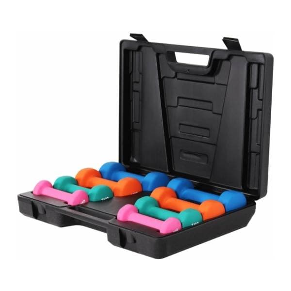 GORILLA SPORTS kofer sa 8 bučica za aerobik 10 kg 0