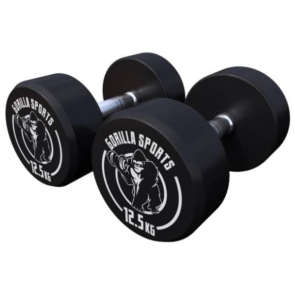 GORILLA SPORTS okrugle gumirane bučice 2 x 12.5 kg 0