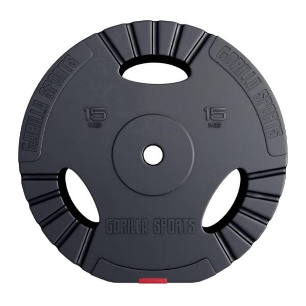 GORILLA SPORTS plastični teg sa rukohvatima 15 kg 0
