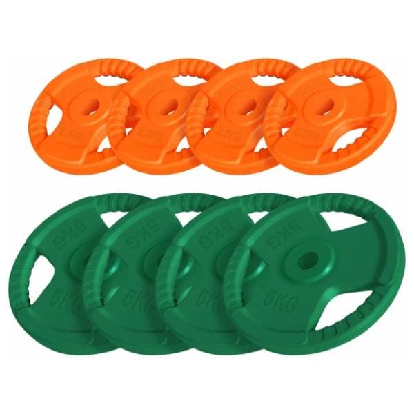 GORILLA SPORTS set gumiranih tegova 4 x 2.5 kg i 4 x 5 kg 0