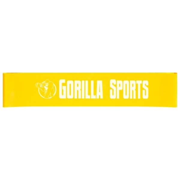 GORILLA SPORTS žuta elastična traka za vežbanje 0,6mm 0