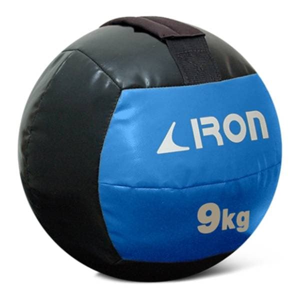 IRON SPORT 9kg Wall Ball lopta za bacanje sa ručkama 0