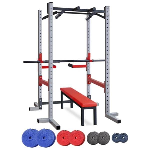 IRON SPORT kavez sa dodacima i set tegova 64kg 0