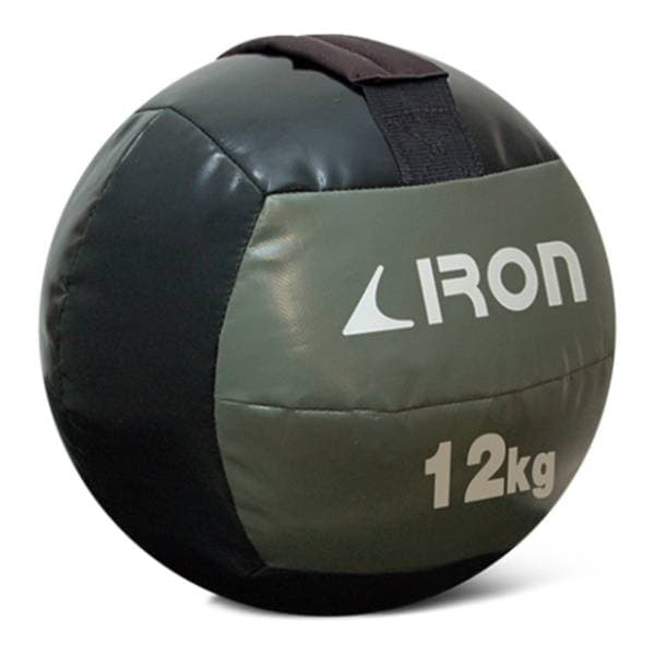 IRON SPORT 12kg Wall Ball lopta za bacanje sa ručkama 0