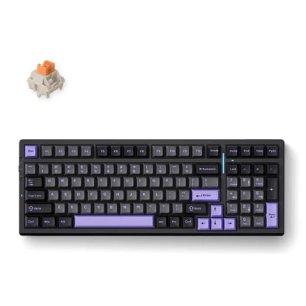 MCHOSE bežična tastatura G98 Pro black purple 1