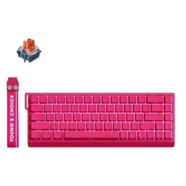 MCHOSE tastatura Ace 68 Hall Effect Magnetic Switch rose red 1