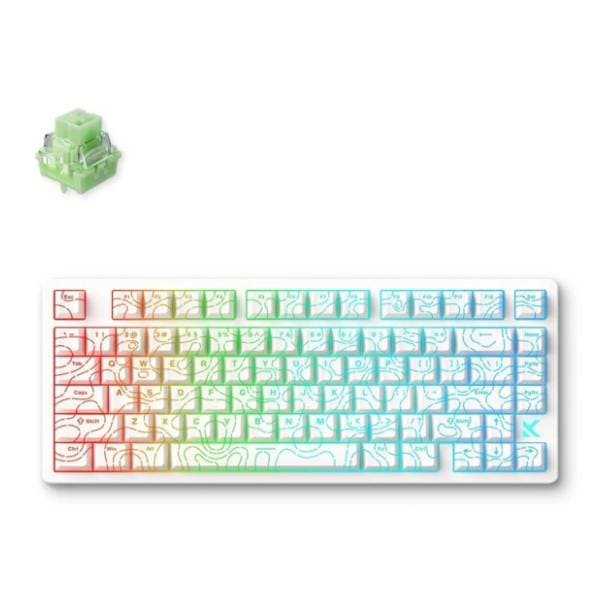 MCHOSE tastatura Jet 75 Hall Effect Magnetic Switch white 1