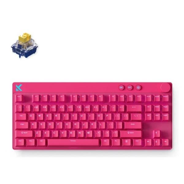 MCHOSE tastatura Mix 87 Hall Effect Magnetic Switch rose red 1