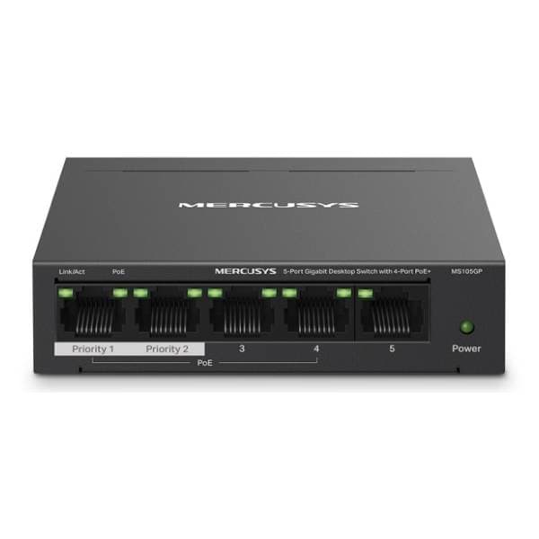 MERCUSYS MS105GP PoE+ switch 0