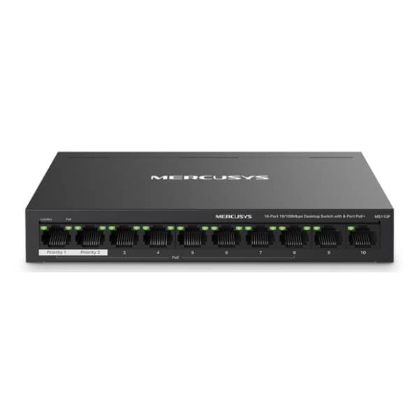 MERCUSYS MS110P 8-Port PoE+ switch 0
