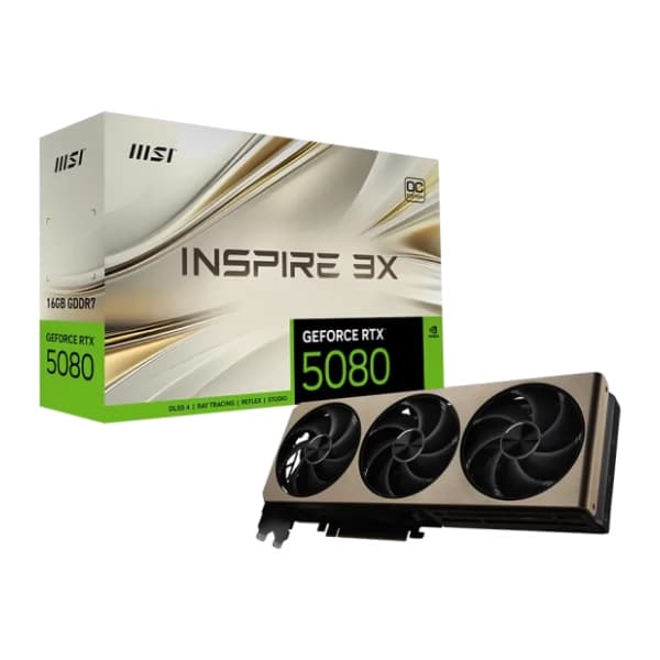 MSI nVidia GeForce RTX 5080 INSPIRE 3X OC 16GB GDDR7 256-bit grafička kartica 0