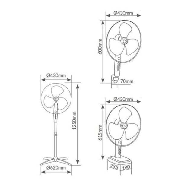 HEINNER ventilator 3u1 Niaros Kureli beli 3