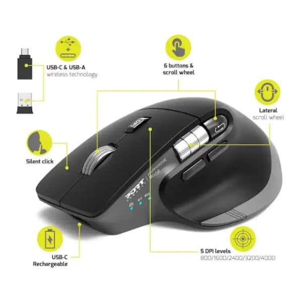 PORT DESIGNS bežični miš Ultimate 3