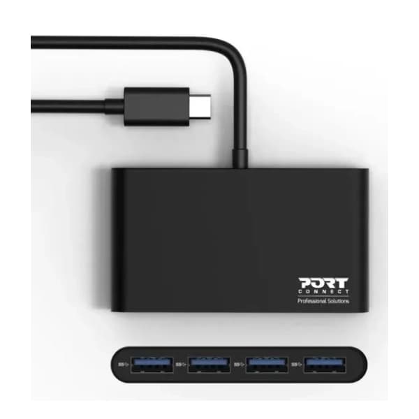 PORT DESIGNS USB Hub 4-in-1 (USB-C 4X USB-A 3.0 ports) 3