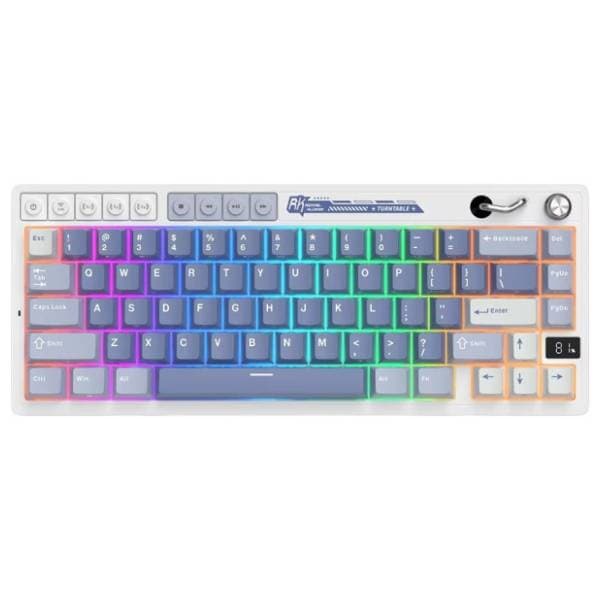ROYAL KLUDGE bežična tastatura M65 Cream Switch Ocean Blue US 1