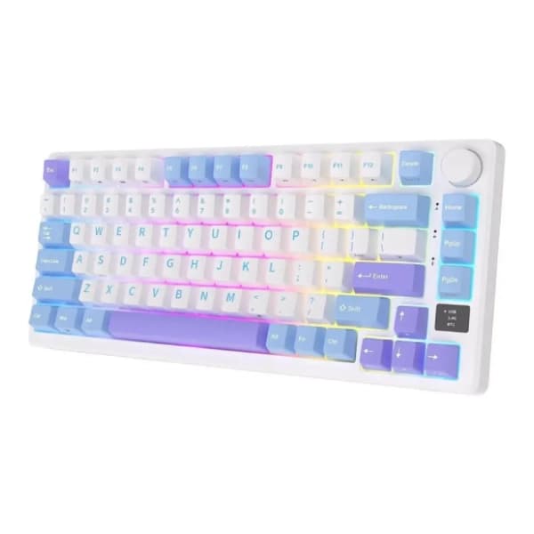 ROYAL KLUDGE bežična tastatura M75 Brown Switch Taro Milk US 1