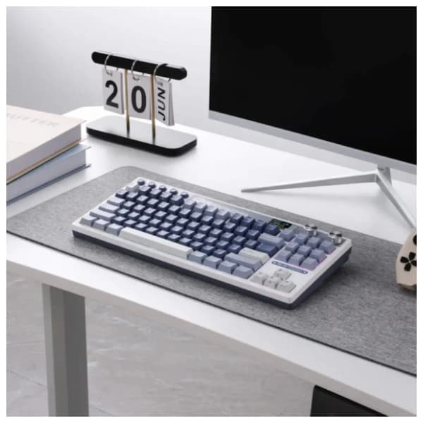 ROYAL KLUDGE bežična tastatura M87 Cream Switch Ocean Blue US 1