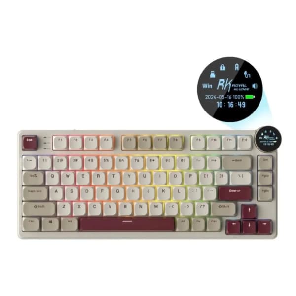 ROYAL KLUDGE bežična tastatura N80 Brown Switch Rosy US 0