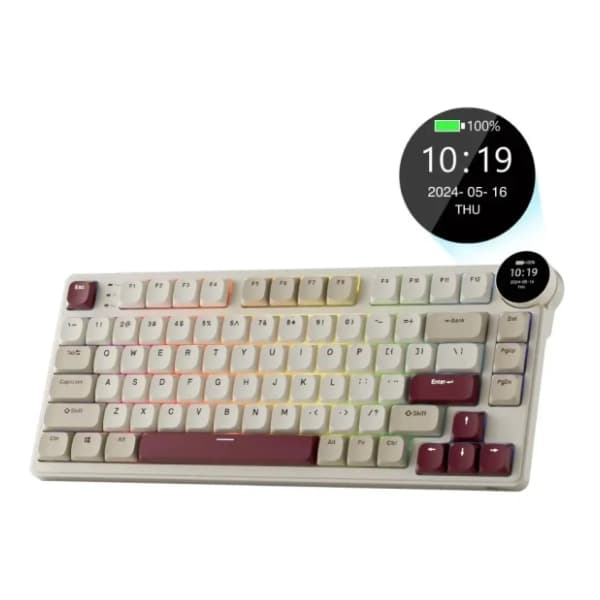 ROYAL KLUDGE bežična tastatura N80 Brown Switch Rosy US 1