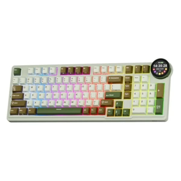 ROYAL KLUDGE bežična tastatura N99 Cream Switch Palm Green US 0