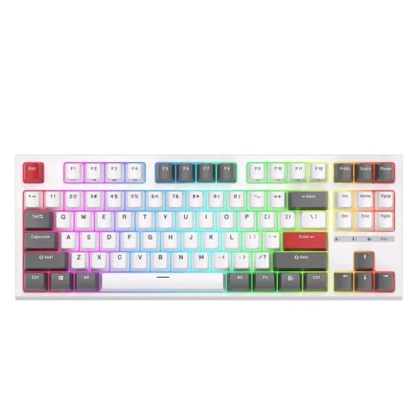 ROYAL KLUDGE tastatura R87 Red Switch White US 0
